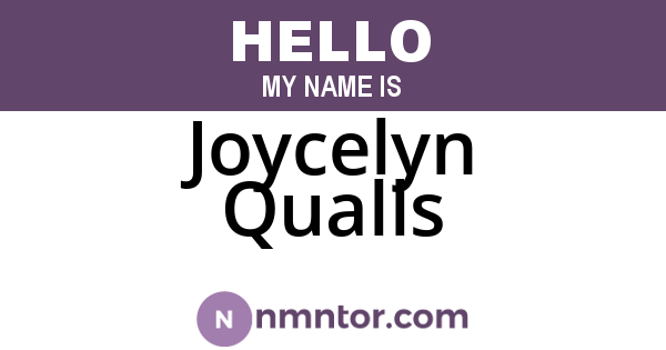 Joycelyn Qualls