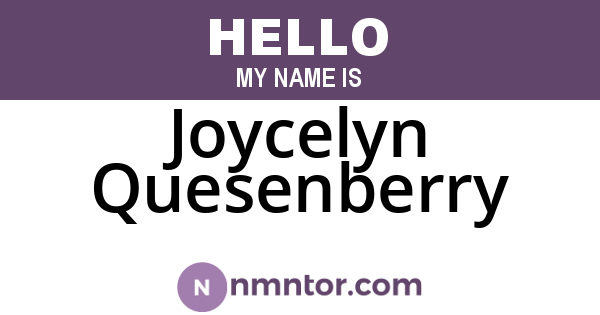 Joycelyn Quesenberry