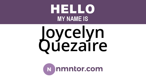 Joycelyn Quezaire