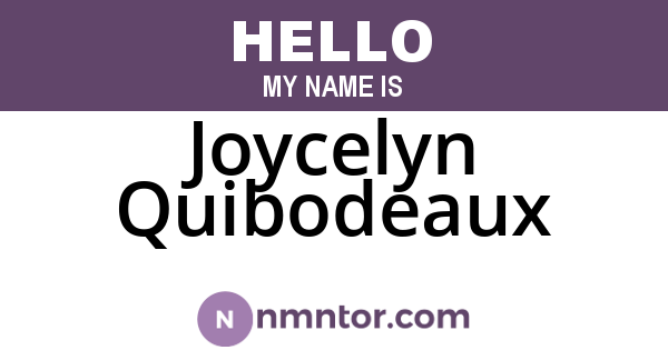 Joycelyn Quibodeaux
