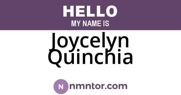 Joycelyn Quinchia