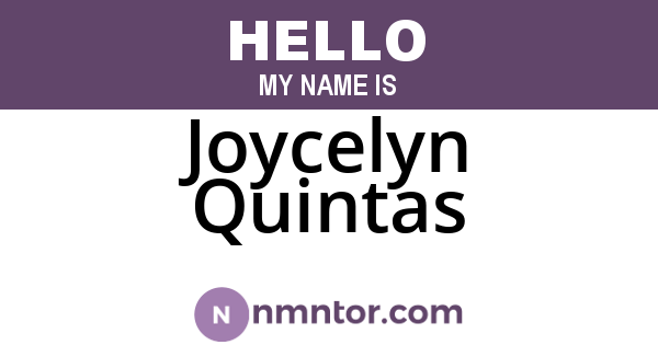 Joycelyn Quintas