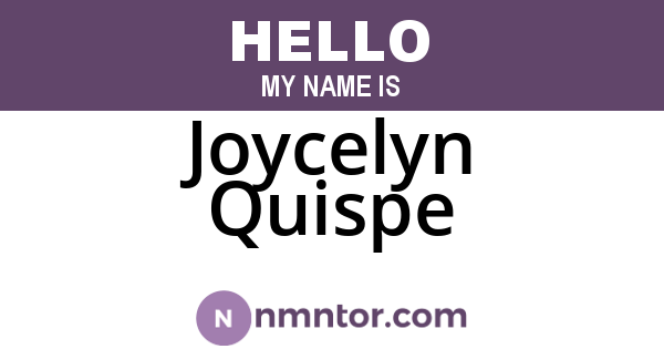 Joycelyn Quispe