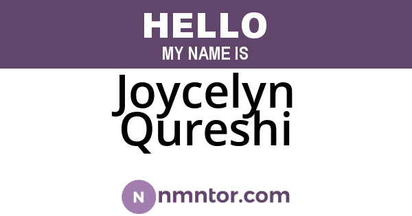 Joycelyn Qureshi