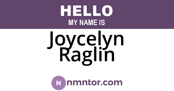 Joycelyn Raglin