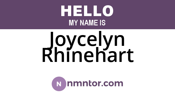 Joycelyn Rhinehart