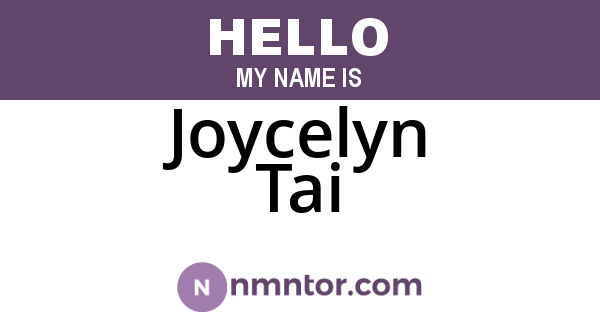 Joycelyn Tai
