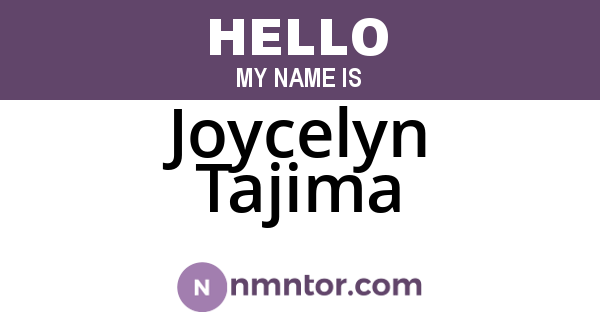 Joycelyn Tajima