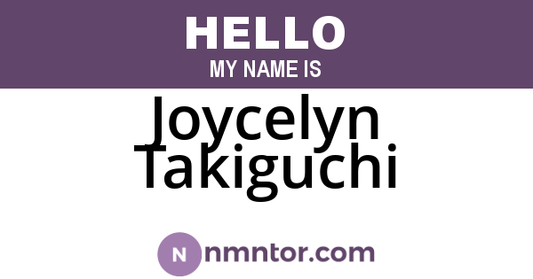 Joycelyn Takiguchi