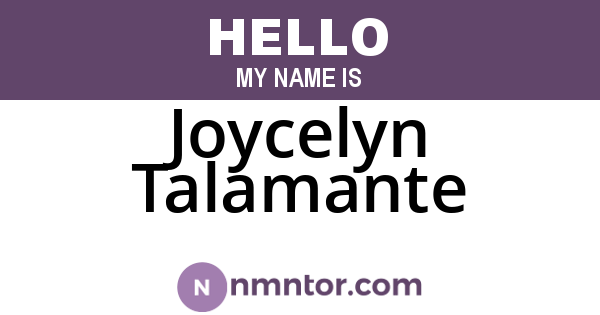 Joycelyn Talamante