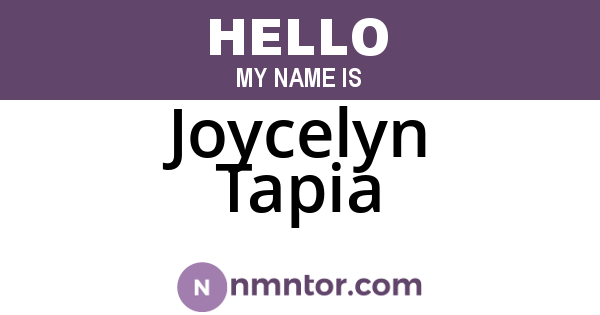 Joycelyn Tapia