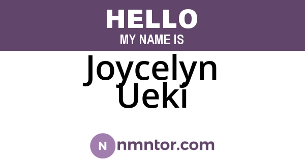 Joycelyn Ueki