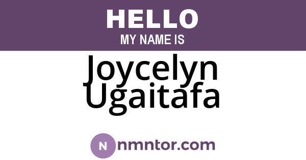 Joycelyn Ugaitafa