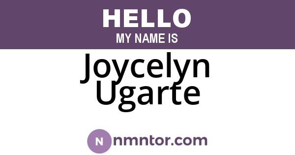 Joycelyn Ugarte