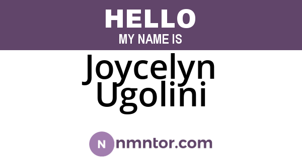 Joycelyn Ugolini