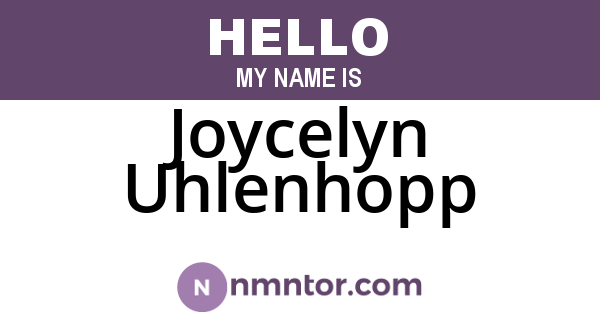 Joycelyn Uhlenhopp