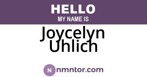 Joycelyn Uhlich