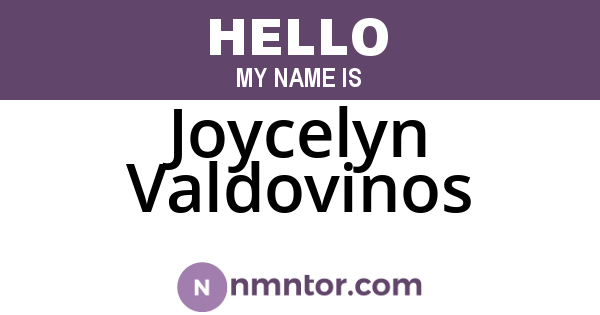 Joycelyn Valdovinos