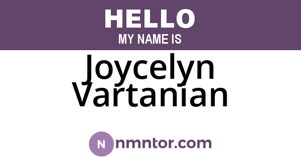 Joycelyn Vartanian