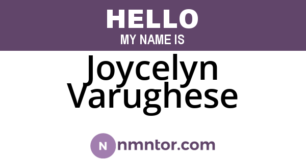 Joycelyn Varughese