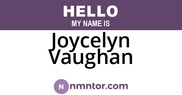 Joycelyn Vaughan