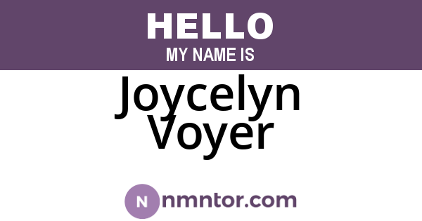 Joycelyn Voyer