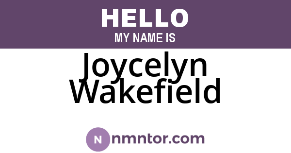 Joycelyn Wakefield