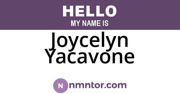 Joycelyn Yacavone