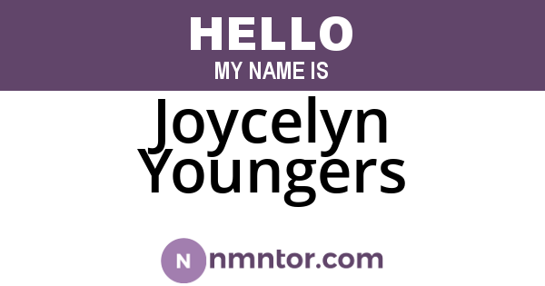 Joycelyn Youngers
