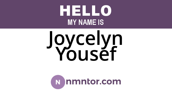 Joycelyn Yousef