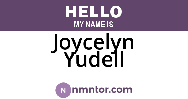 Joycelyn Yudell