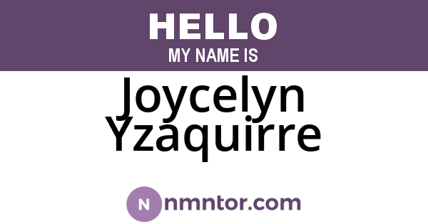 Joycelyn Yzaquirre