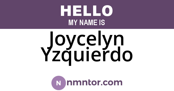 Joycelyn Yzquierdo