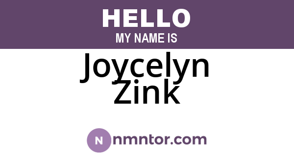 Joycelyn Zink