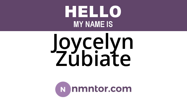Joycelyn Zubiate