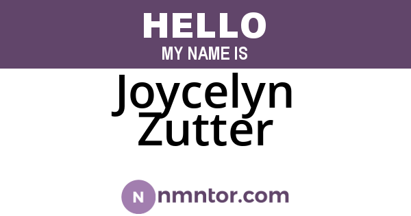 Joycelyn Zutter
