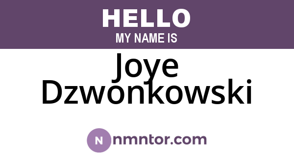Joye Dzwonkowski