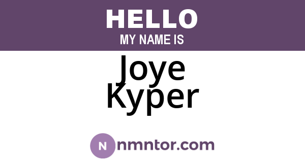 Joye Kyper
