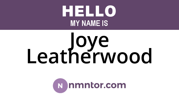 Joye Leatherwood