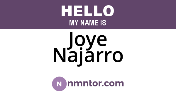 Joye Najarro