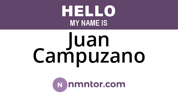 Juan Campuzano