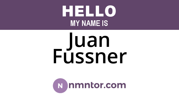 Juan Fussner