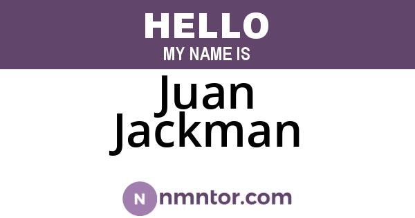 Juan Jackman