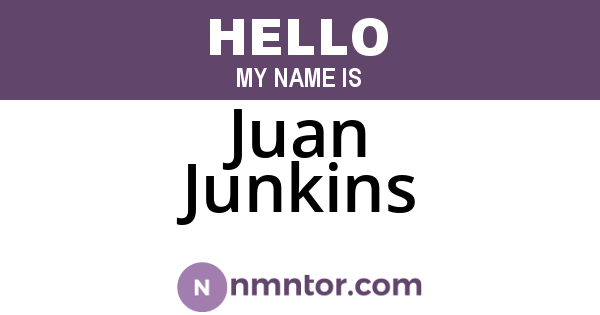 Juan Junkins