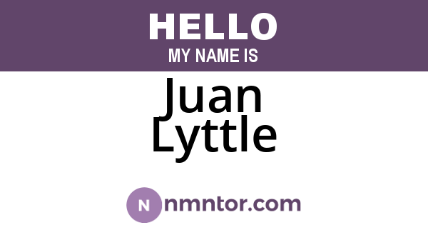 Juan Lyttle