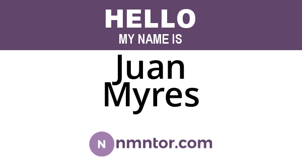 Juan Myres
