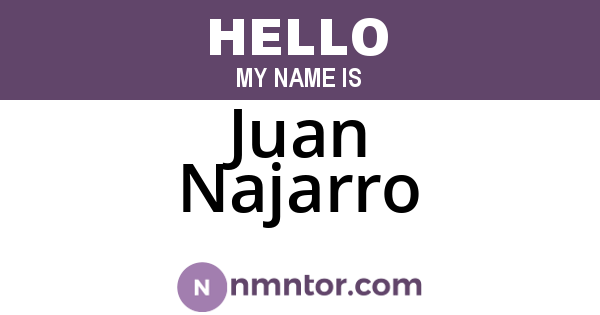 Juan Najarro