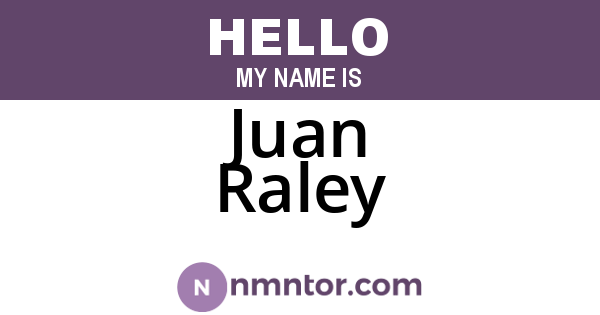 Juan Raley