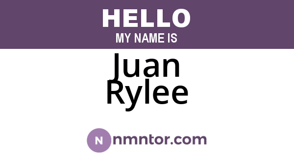 Juan Rylee