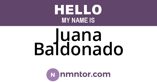 Juana Baldonado